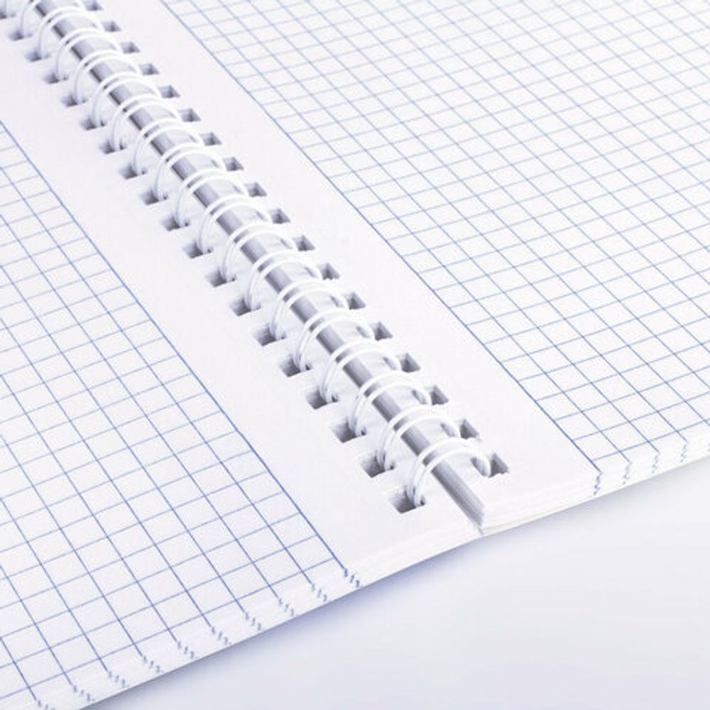 Тетрадь А4, 96 л., BRAUBERG, гребень, клетка, матовая ламинация, "NoteColor" (микс в спайке), 405316