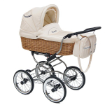 Детская коляска Reindeer Prestige Wiklina Eco-line 2 в 1, с конвертом (белый)