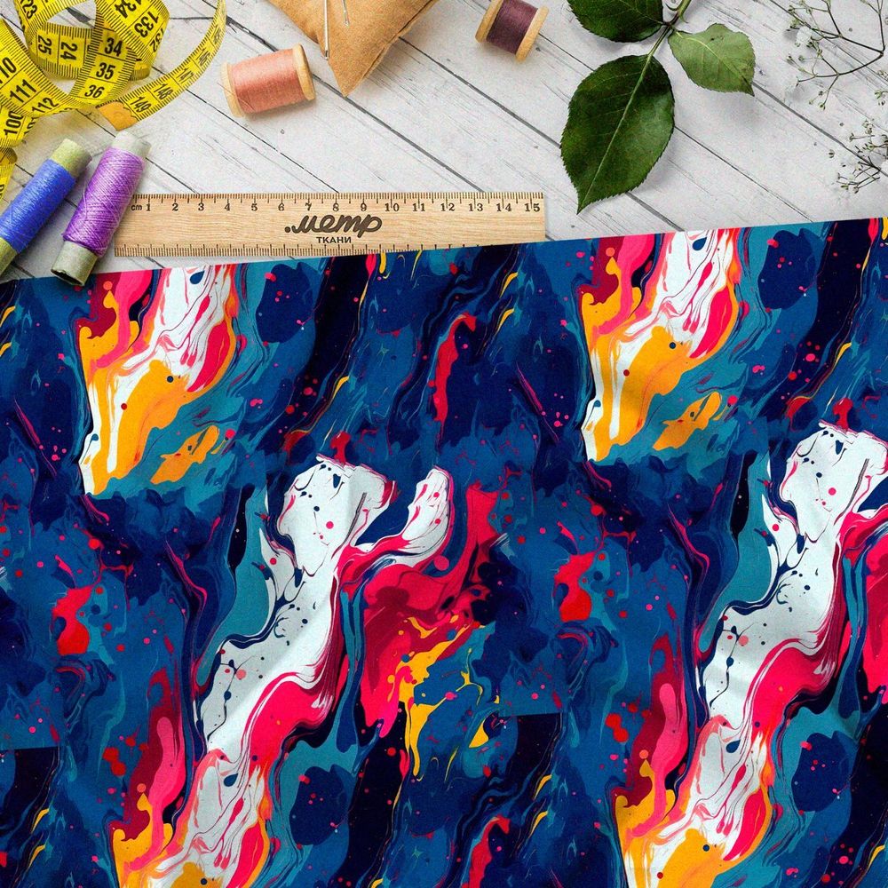 Ткань Ниагара Софт абстрактное изумление