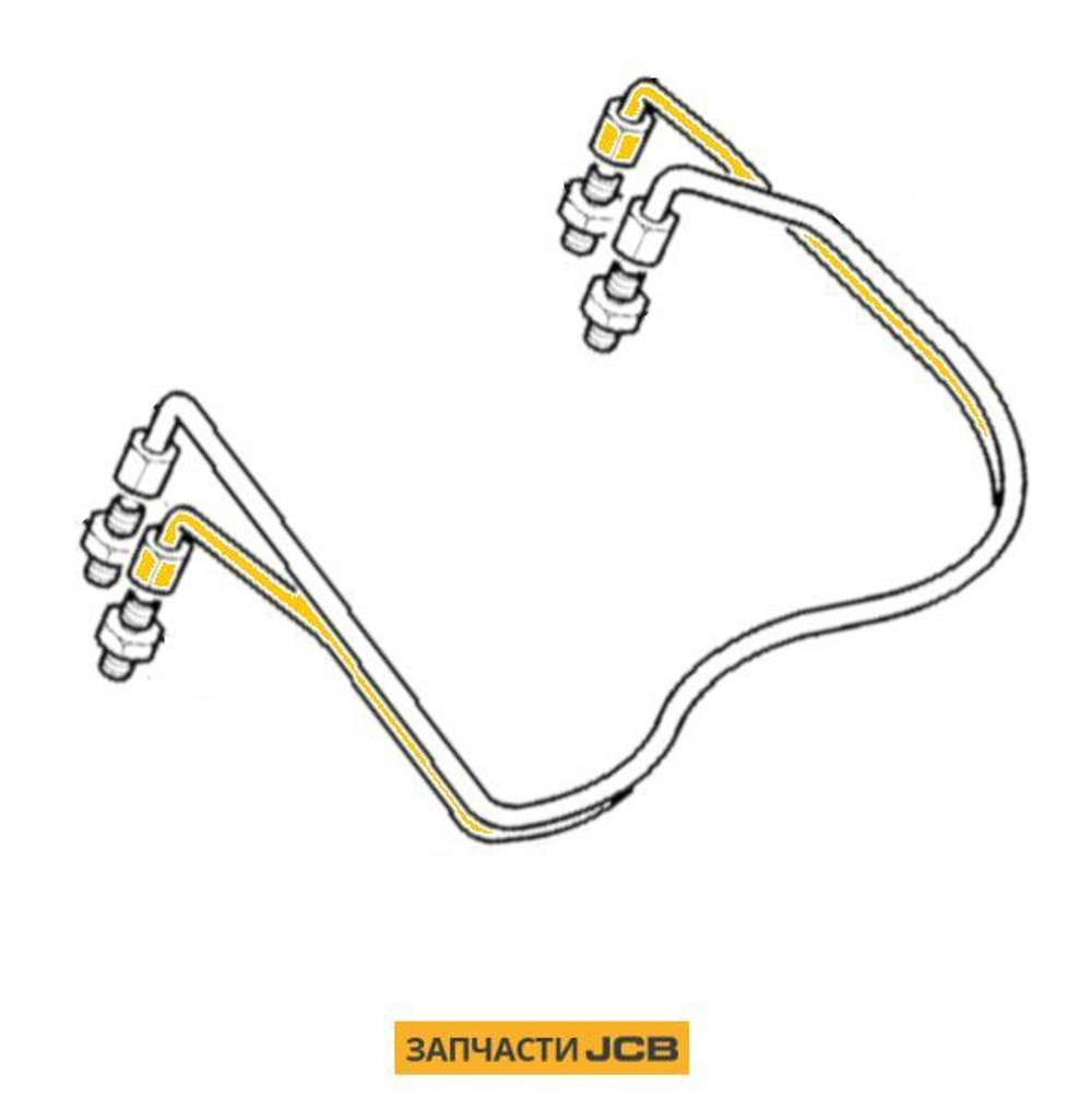 Трубка КПП JCB 830/11097