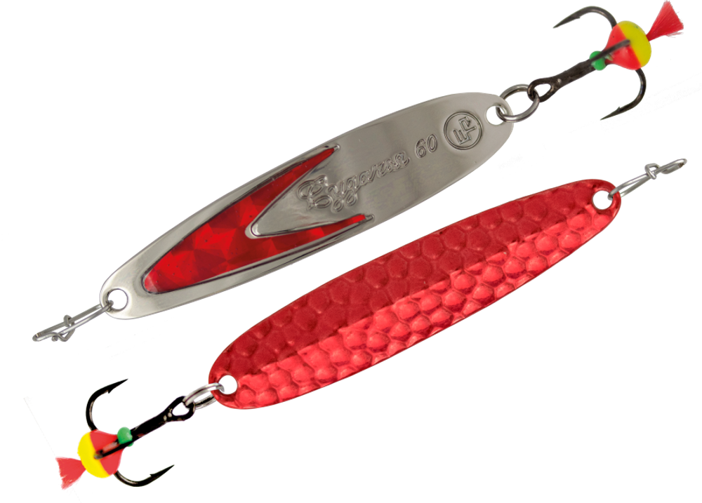 Блесна вертикальная ECOPRO Судачья красн.флекс, 70мм, 15г,Rb/SRF