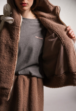 Лонгслив Zoe в рубчик, серый меланж