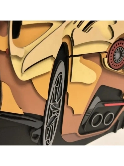 3D Картина по номерам Ferrari