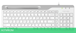 Клавиатура A4Tech Fstyler USB slim White белый/серый (FK25)