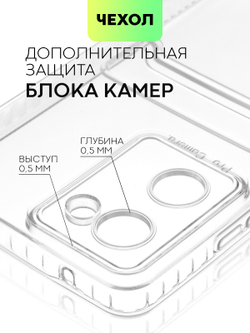 Чехол BROSCORP для realme 10 (арт. RM-10-TPU-01-POCKET)