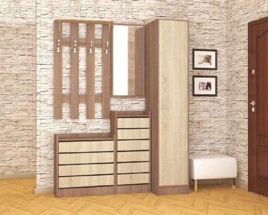 Шкаф-пенал ЯМАЙКА Япп-1 ясень шимо / дуб сонома