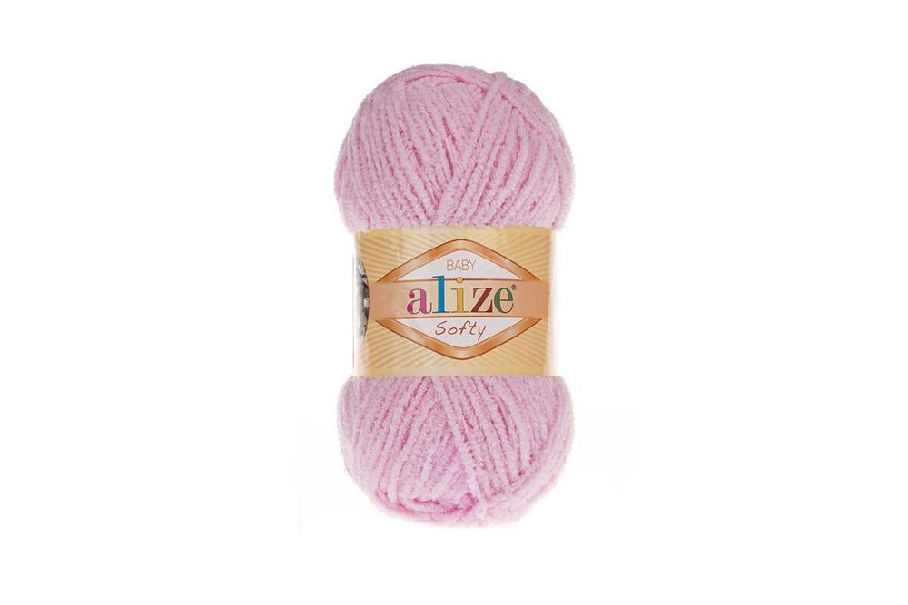 ALIZE &quot;SOFTY&quot; 100% Микрополиэстер, 50 гр., 115 м, детский розовый