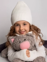 Шапка зимняя для девочки со снудом и митенками