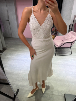 Хлопковый сарафан Мохито молочный