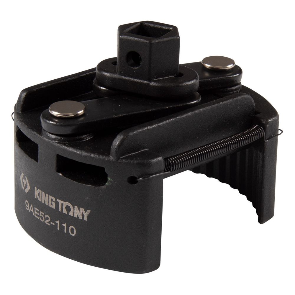 KING TONY (9AE52-110) Съемник масляных фильтров 1/2", 80-110 мм, двухзахватный