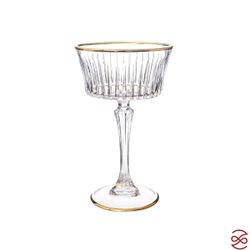 Набор фужеров для шампанского AS Crystal Timeless золотая полоса 260 мл (6 шт)