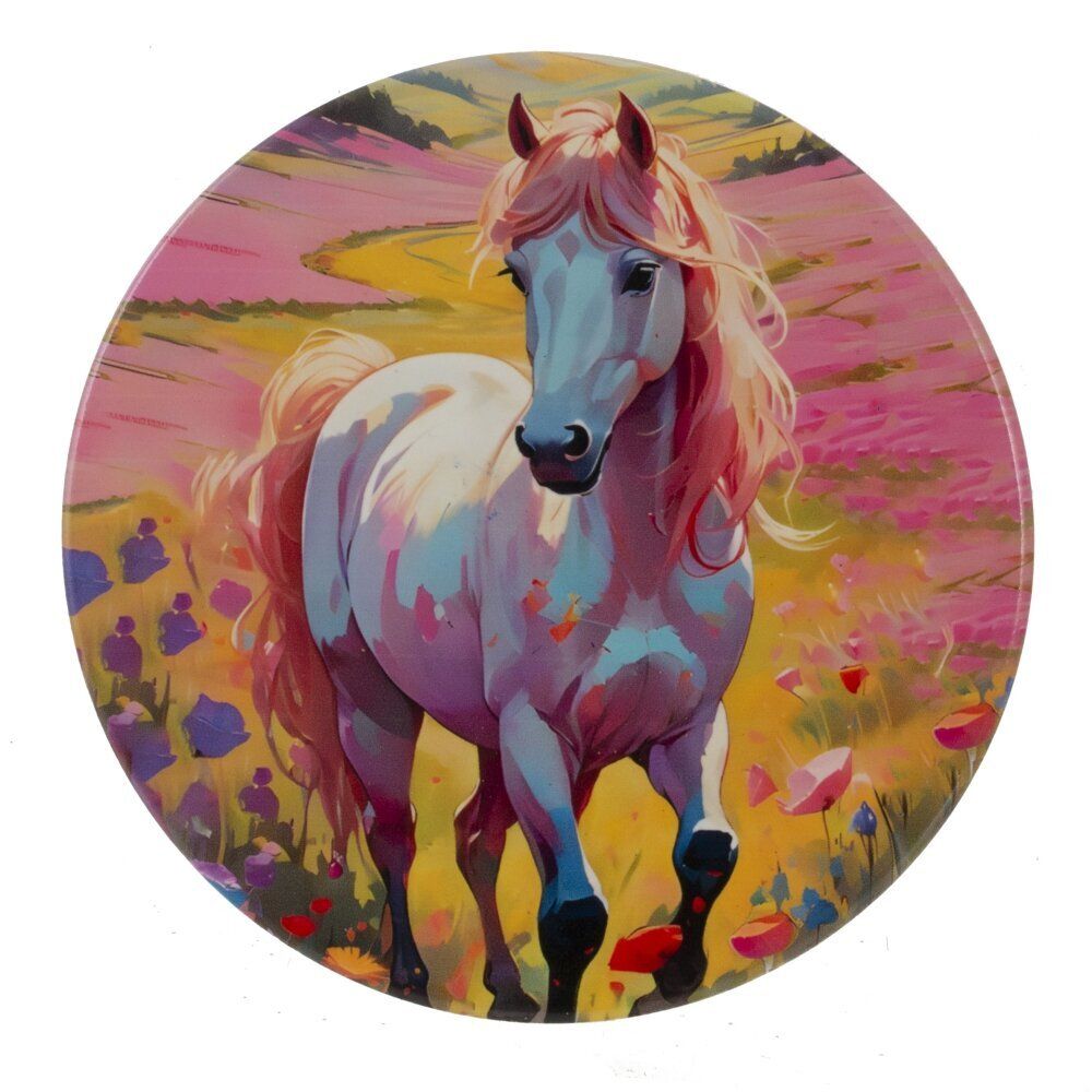 GAEM Декоративная подставка под горячее "Лошадь", D 10 см, L10 W10 H0,5 см, 4в.