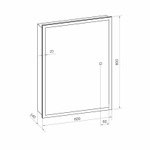 Зеркала-шкафы Reflexion Cube RF2211CB
