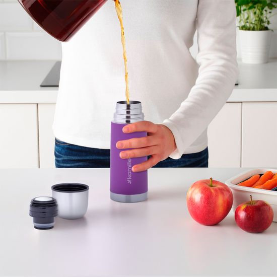 Термос 350 мл. из нержавеющей стали Kamille KM-2001 с прорезиненным покрытием