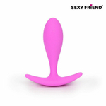 Ярко-розовая анальная втулка - 7,4 см. (Цвет: ярко-розовый)