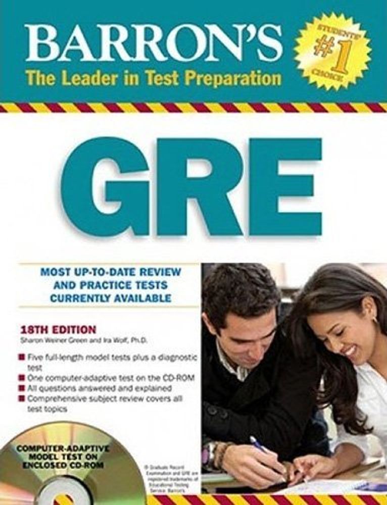 Barron&#39;s GRE: Graduate Record Examination + Cd-Rom: 18 Edition