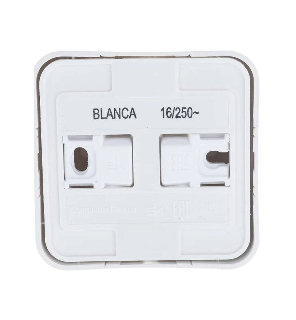 Розетка 2-я без з/к Schneider Electric Blanca BLNRA000211 белая