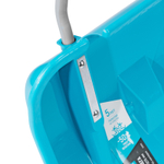 Скрепер для уборки снега, полипропилен, колеса, 750х445х1275 мм, рукоятка с ПВХ, LUXE Palisad