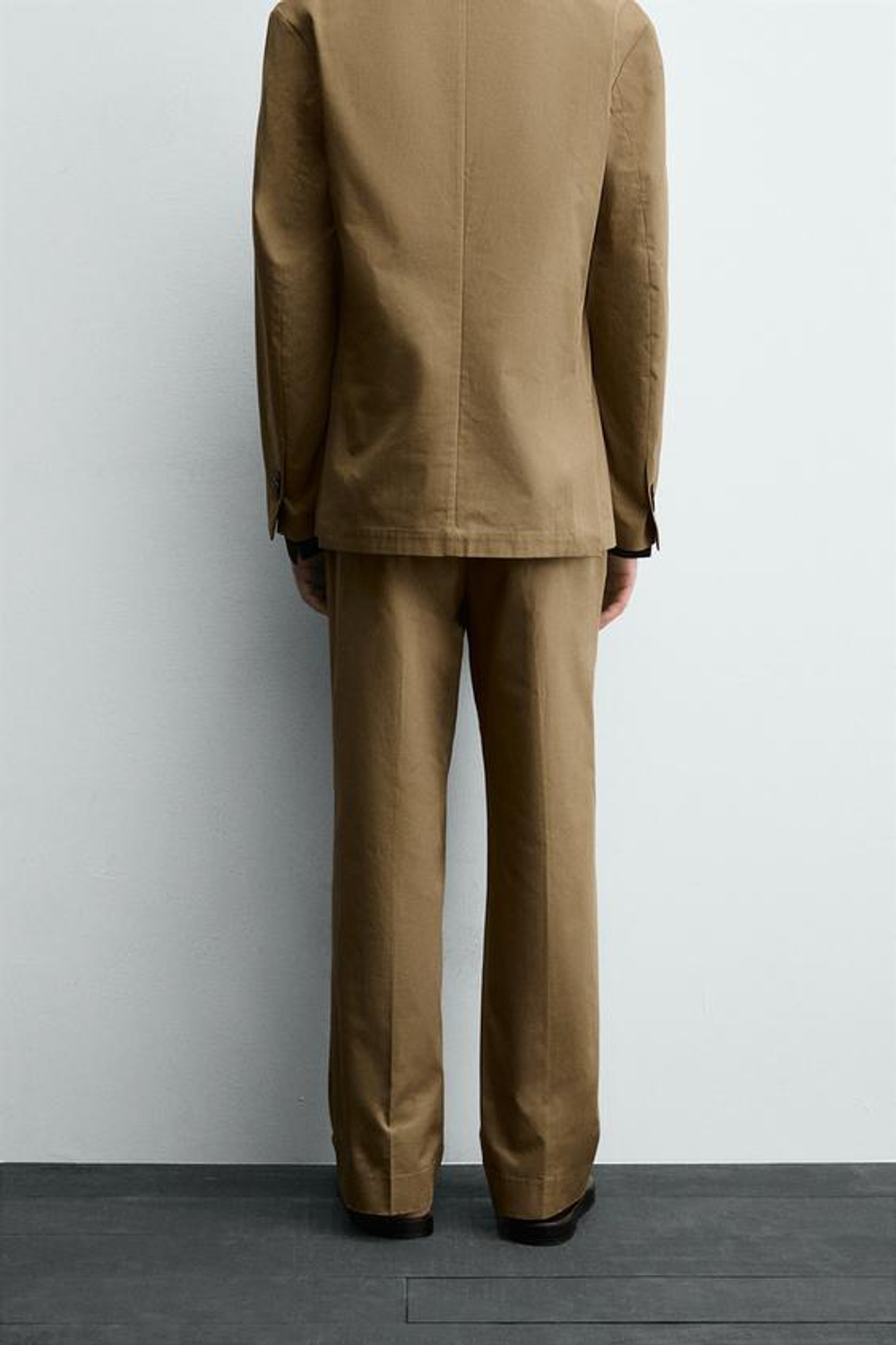 ZARA КОСТЮМНЫЕ БРЮКИ СО СКЛАДКАМИ LIMITED EDITION, РЫЖЕВАТО-КОРИЧНЕВЫЙ