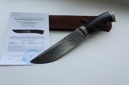 Нож Странник-2 Дамаск Торцовка Литье