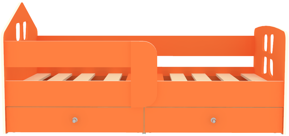 Кровать КарИВи Домик Бабочка Оранжевый