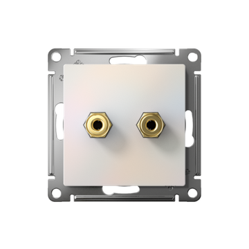 Розетка аудио 2-м AtlasDesign жемчуж. SE ATN000487