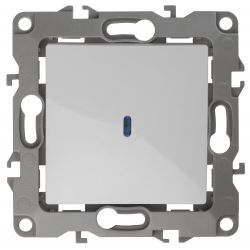 12-1102-01 ЭРА Выключатель с подсветкой, 10АХ-250В, IP20, Эра12, белый