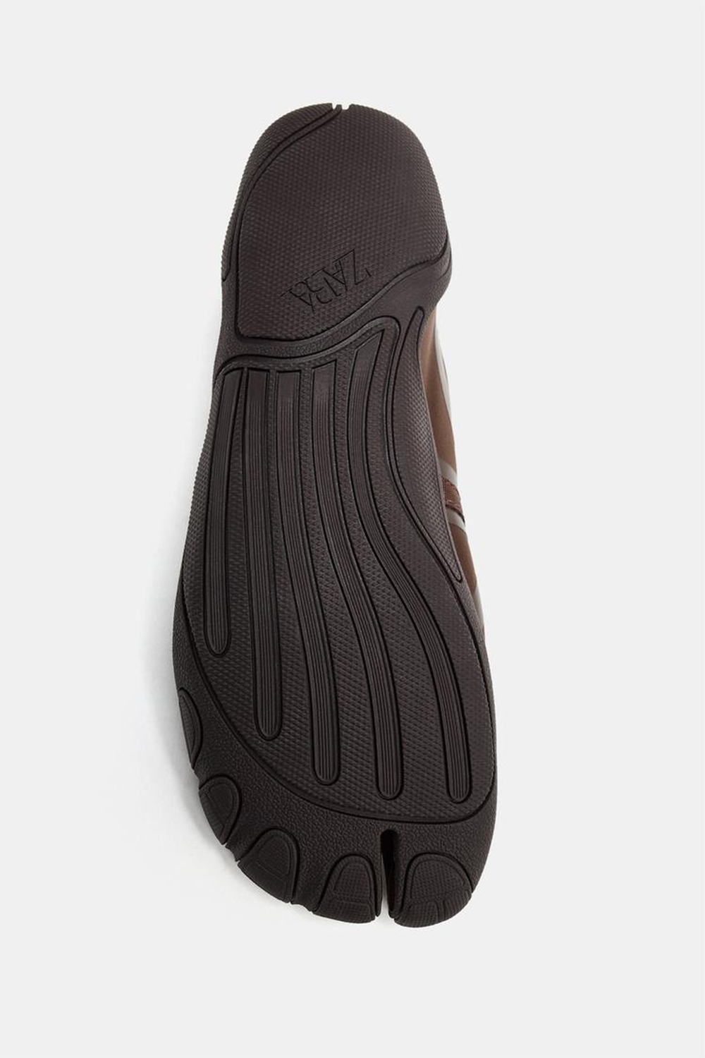 ZARA СПОРТИВНЫЕ БАЛЕТКИ, КОРИЧНЕВЫЙ