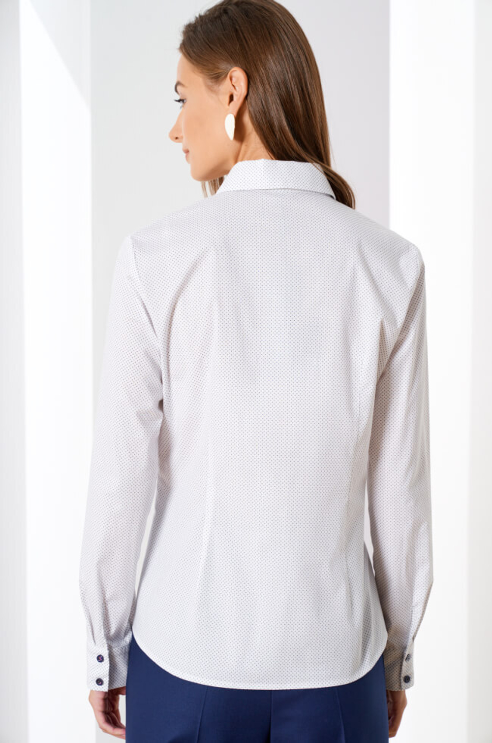 22332 Блузка женская (белый принт)