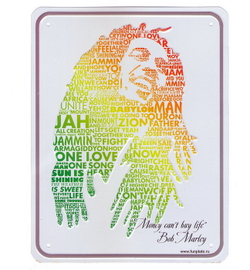 Номерной знак - Bob Marley (17 х 22см)
