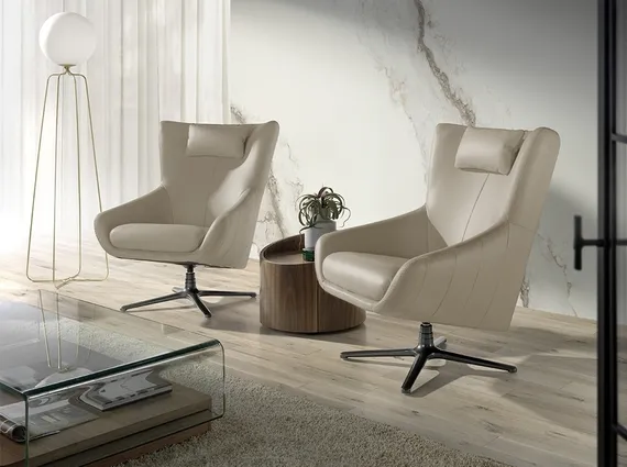 Прикроватная тумбочка с ящиком Angel Cerda 7130 из ореха