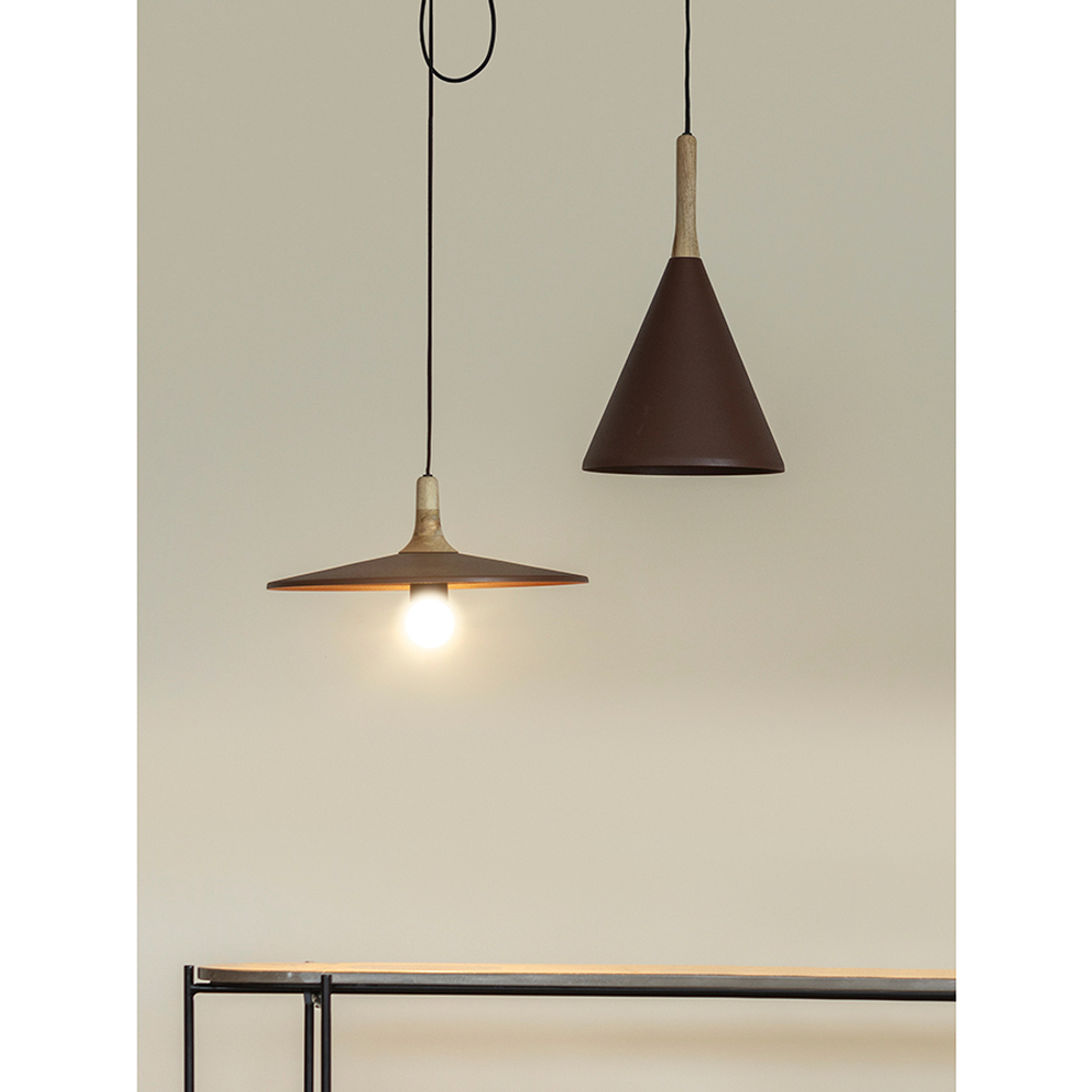 Светильник подвесной mango pyor, D40х13 см, сиреневый