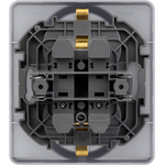 Розетка двойная с заземлением без шторок в сборе 16А 250В алюминий Inspiria Legrand