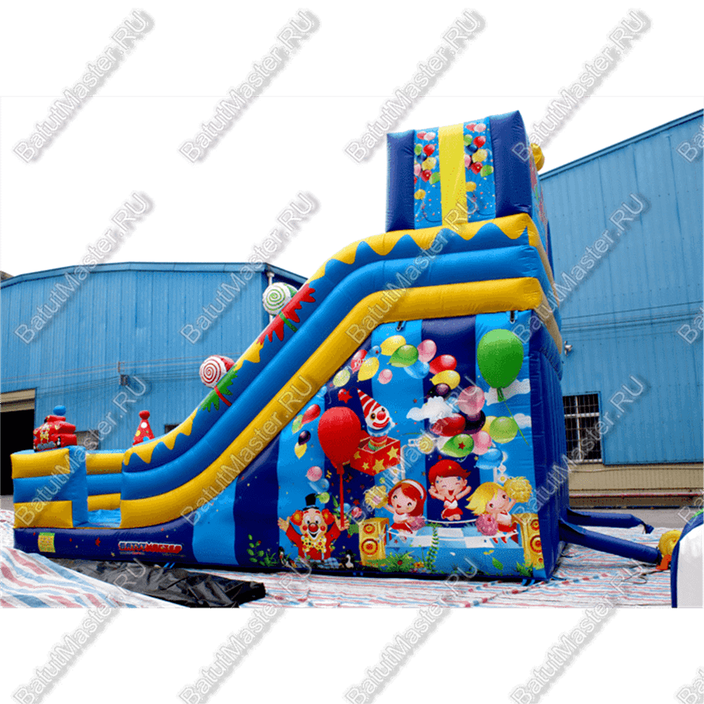 Надувной батут-горка "Подарок" 10*5*7 м