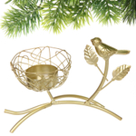 Подсвечник «ШАРМ - цветущий сад» 14,5*7,5*10,5 см, золото