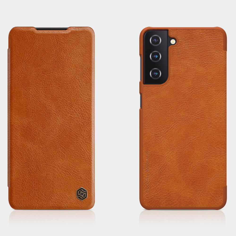 Кожаный чехол-книжка Nillkin Leather Qin для Samsung Galaxy S21