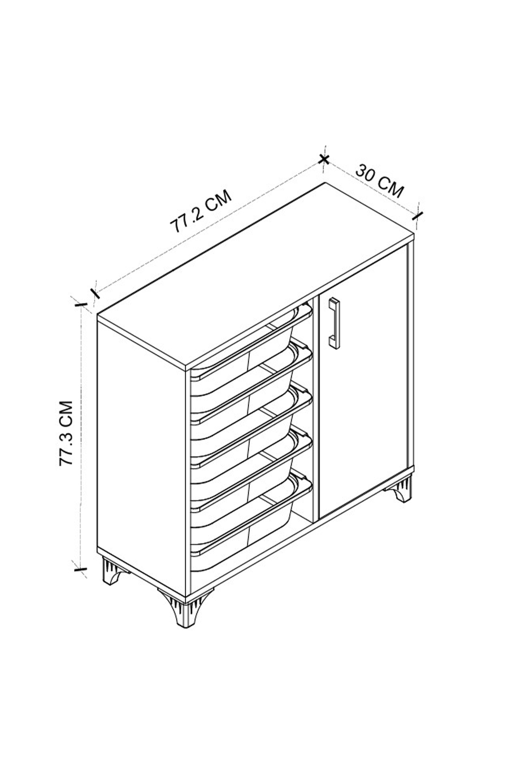 Стеллаж KAYRA - белый