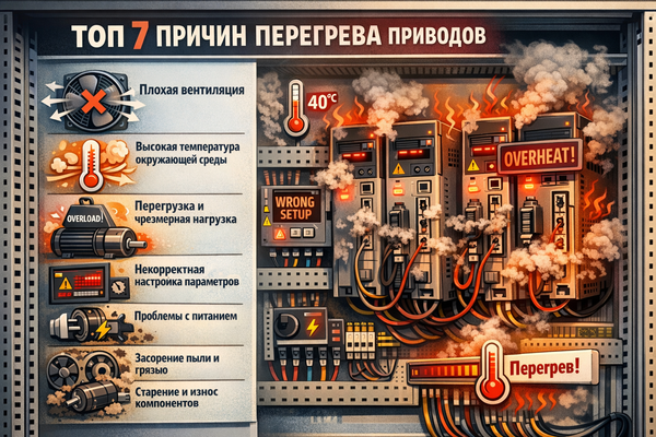 Топ 7 причин перегрева приводов