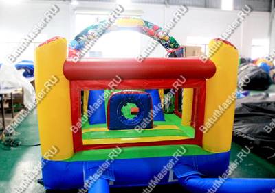 Детский надувной батут "Детская смекалка с принт печатью"