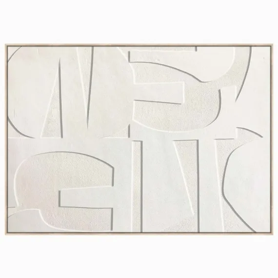 Постер Volumetric 100х140 см, 3D-фактура, бежевый