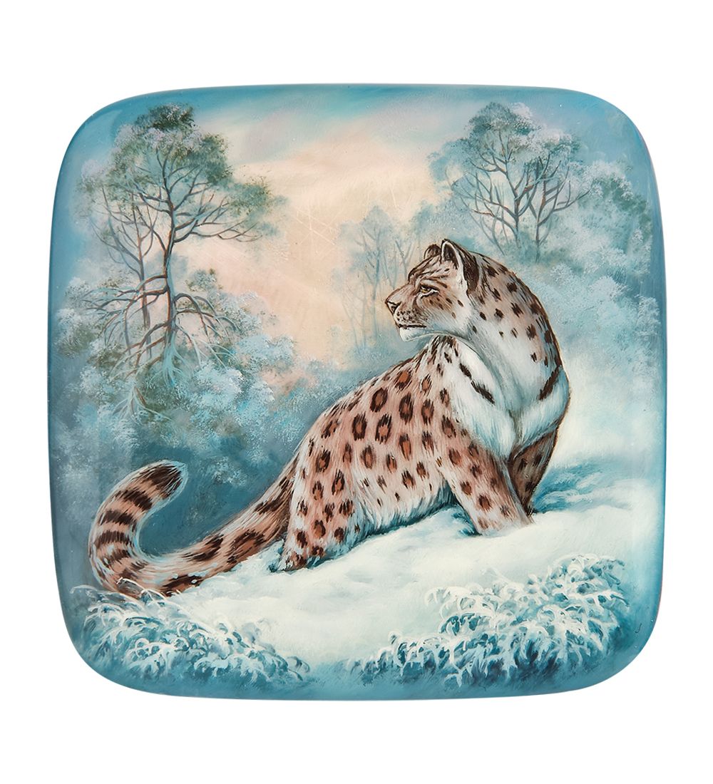 Народные промыслы ШК-20/38 Шкатулка «Барс» худ. Ларина М.