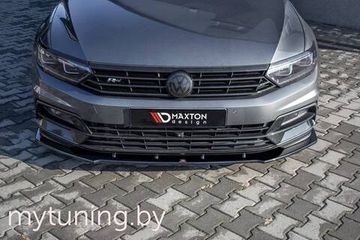 Сплиттер бампера переднего V.3 для VOLKSWAGEN Passat B8 R-Line (15-...)