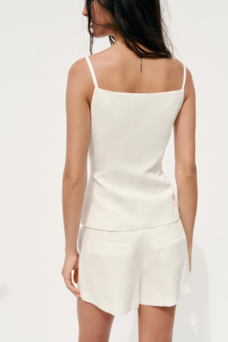 ZARA МИНИ-ШОРТЫ, ЭКРЮ