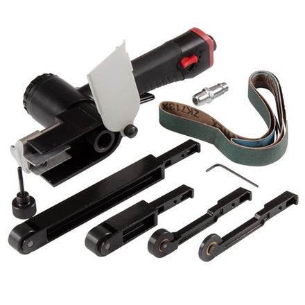 Цена на MIGHTY SEVEN (QB-325N) Пневматическая ленточная шлифовальная машина, 16 000 об/мин, 4 насадки, кейс