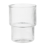 MILLIMI Набор стаканов Астра 300 мл, 4 шт, стекло, рифленый