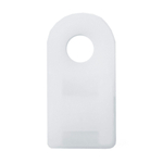 Держатель с глазком, белый, 10х19