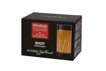 Набор стопок для водки 70 мл Mixology Shot, хрустальное стекло, 6 шт.