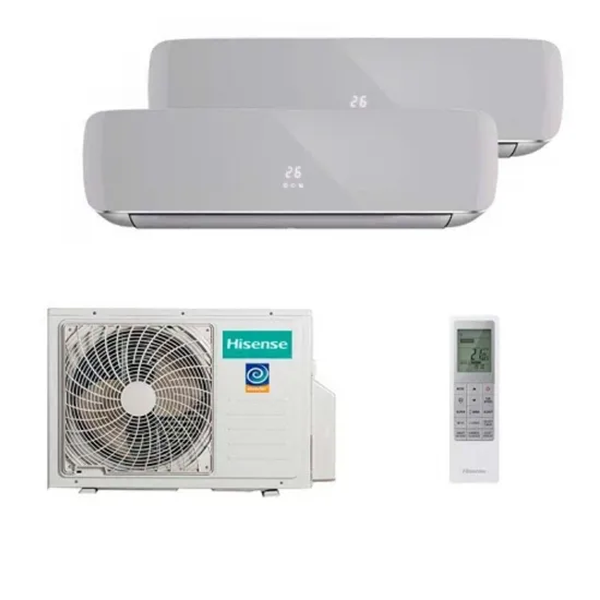 Мультисплит система на 2 комнаты Hisense AMS-09UW4RVETG00(S) x 2 / AMW2-18U4RXC
