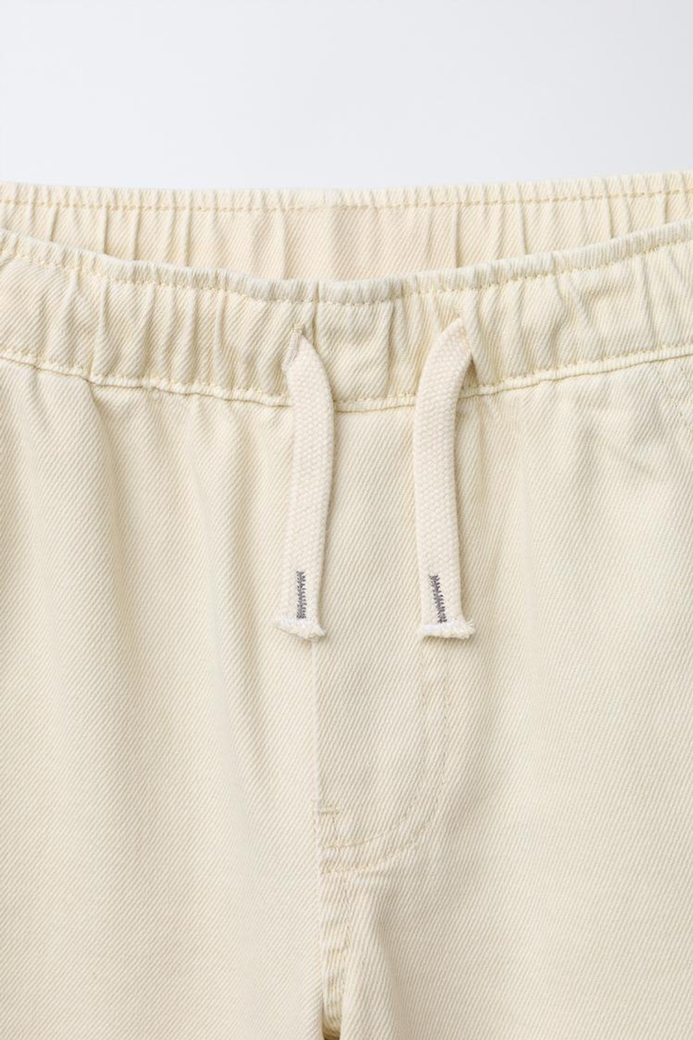 ZARA БРЮКИ СВОБОДНОГО КРОЯ С КАРМАНАМИ, ЭКРЮ