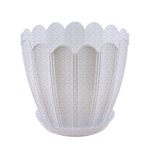 Кашпо "Хризантема" с поддоном 3,4л (мр)